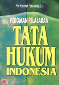 Image of Pedoman Pejalaran Tata Hukum Indonesia